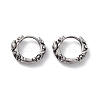 304 Stainless Steel Rose Hoop Earrings for Women EJEW-F312-01AS-1