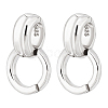 2Pcs 925 Sterling Silver Pendant Bails STER-PH0002-34-1