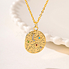 Brass Pendant Necklaces HA5496-4-1