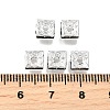 Brass Rhinestone Spacer Beads X1-RSB072-12S-4