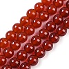 Natural Carnelian Beads Strands G-G338-6mm-01-5