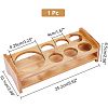 7-Hole Bamboo Glass Holder Display Racks ODIS-WH0025-75-2