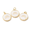 Rack Plating Brass Pendants with Jump Ring X-KK-F852-24G-3