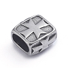 Retro 304 Stainless Steel Slide Charms/Slider Beads STAS-L243-018AS-2