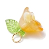 50Pcs 5 Colors Glass Charms PALLOY-JF02301-01-S-3