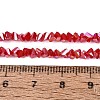 Electroplate Opaque Glass Beads Strands EGLA-Q139-01A-C10-4