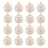 Golden Plated Alloy Charms X-ENAM-S118-01B-2