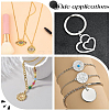 160Pcs 2 Colors Brass Split Rings KK-BBC0023-08B-5