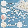 300Pcs 5 Style ABS Plastic Imitation Pearl Bead Caps OACR-NB0001-39-5