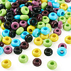 120Pcs 6 Colors Opaque Acrylic European Beads SACR-TA0001-24-3