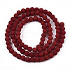 Opaque Glass Beads Strands GLAA-T032-P4mm-MD05-3