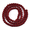 Opaque Glass Beads Strands GLAA-T032-P4mm-MD05-3