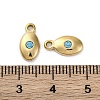 Real 14K Gold Plated 304 Stainless Steel Charms STAS-R005-09G-01-3
