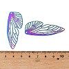 201 Stainless Steel Filigree Big Pendants SA-CBAAE0A-01-3