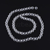 Transparent Glass Bead Strands GLAA-R095-8mm-15-2