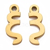 Ion Plating(IP) 304 Stainless Steel Pendants STAS-A045-06G-2