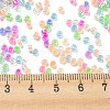 Electroplate Transparent Glass Seed Beads SEED-S042-16A-09-4