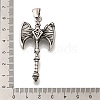 304 Stainless Steel Big Pendants STAS-G350-44A-AS-3