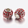 Alloy Rhinestone European Beads PALLOY-F200-03A-2