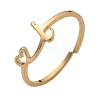304 Stainless Steel Cuff Rings for Women RJEW-D285-01G-I-1