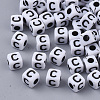 White Opaque Acrylic Beads LS-X-MACR-R869-02C-1