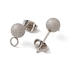 Non-Tarnish 304 Stainless Steel Stud Earring Findings STAS-E179-05D-P-2