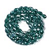 Transparent Electroplate Glass Beads Strands LS-EGLA-N013-T4mm-B24-2