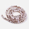 Electroplate Glass Beads Strands EGLA-A034-J6mm-N01-2