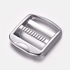 Zinc Alloy Ladder Lock SliderBuckle PALLOY-WH0067-71P-1
