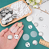 Flat Round Sublimation Blank Badge Button Parts IFIN-WH0011-79A-3