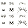 60Pcs 6 Styles Tibetan Style Alloy Beads TIBEB-YW0001-38-1