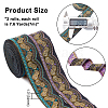AHANDMAKER 2Rolls 2 Colors Ethnic Style Embroidery Polyester Ribbons OCOR-GA0001-12-2