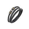Imitation Leather Cord Multi-strand Bracelets for Men PW-WGD2A27-03-1