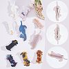 Gorgecraft 10Pcs 10 Styles Cute Cat Cellulose Acetate(Resin) Alligator Hair Clip OHAR-GF0001-20-6