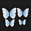 PVC Plastic Artificial 3D Butterfly Decorations DIY-I072-02B-2