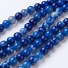 Natural Agate Beads Strands G-G754-07-6mm-1