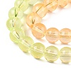 Baking Paint Transparent Glass Beads X-DGLA-M001-8mm-08-3