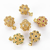 Brass Cubic Zirconia Pendants KK-N227-82-NF-1