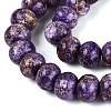 Opaque Baking Paint Glass Beads Strands GLAA-Q110-03A-09-3