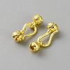 Brass Hook and S-Hook Clasps KK-WH0103-006G-02-2