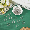 40Pcs 304 Stainless Steel Split Key Rings STAS-CY0001-01B-P-4