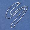 PVD Vacuum Plating 304 Stainless Steel Satellite Chain Necklaces MAK-L015-41S-1