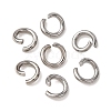 Tarnish Resistant 304 Stainless Steel Open Jump Rings STAS-R049-4x0.8mm-1