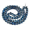 Electroplate Glass Beads Strands EGLA-S188-14-2