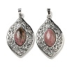 Natural Rhodonite Pendants G-Q158-02J-1