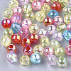 Transparent Plastic Beads OACR-S026-6mm-M-1