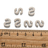 Tarnish Resistant 304 Stainless Steel Letter Charms STAS-O072-S-2