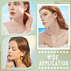 10Pcs Copper Wire Wrapped Handmade Porcelain Pendants PALLOY-WR00018-5