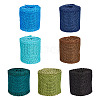 Beadthoven 7 Rolls 7 Colors Burlap & Linen Ribbon OCOR-BT0001-03-10