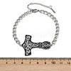 304 Stainless Steel Enamel Link Bracelets LS-BJEW-P356-01B-P-5